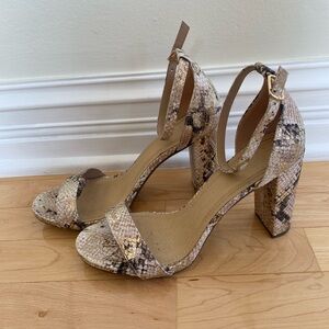 Snakeskin Heels Size 10